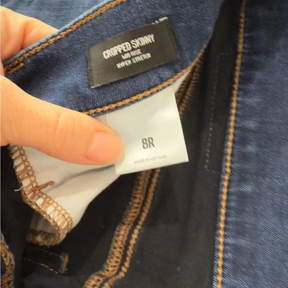 Express Dark Blue Women's Skinny Jeans - Picture 2 of 4